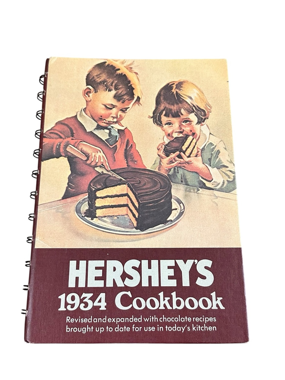 Hershey’s 1934 Cookbook Revised Expanded Chocolate Recipes Spiral Bound